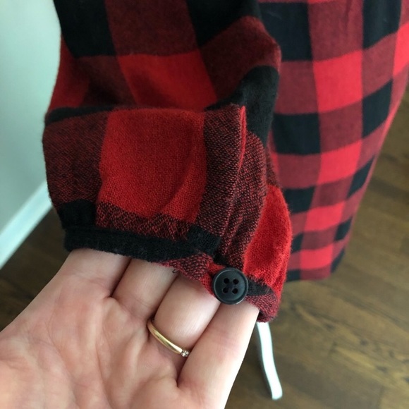 Madewell buffalo plaid long sleeved dress size XXS - Picture 5 of 7